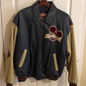 Disney varsity leather jacket